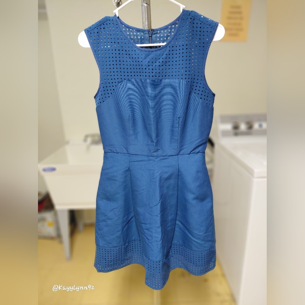 J. Crew Perforated Sleeveless A-line Dress